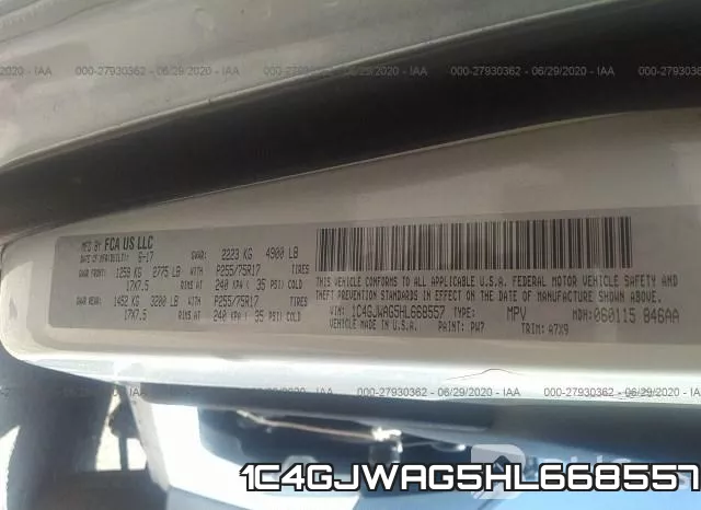 1C4GJWAG5HL668557 фото 10