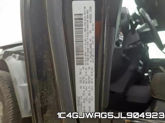 1C4GJWAG5JL904923 фото 2
