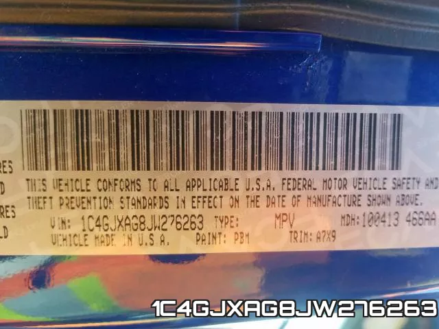 1C4GJXAG8JW276263 фото 2