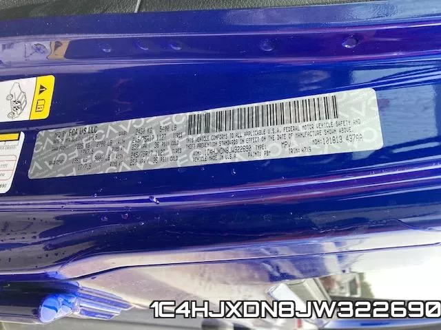 1C4HJXDN8JW322690 фото 2