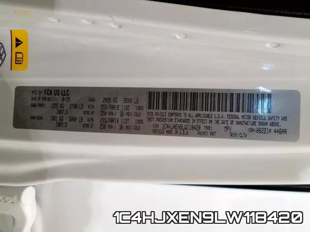 1C4HJXEN9LW118420 фото 2