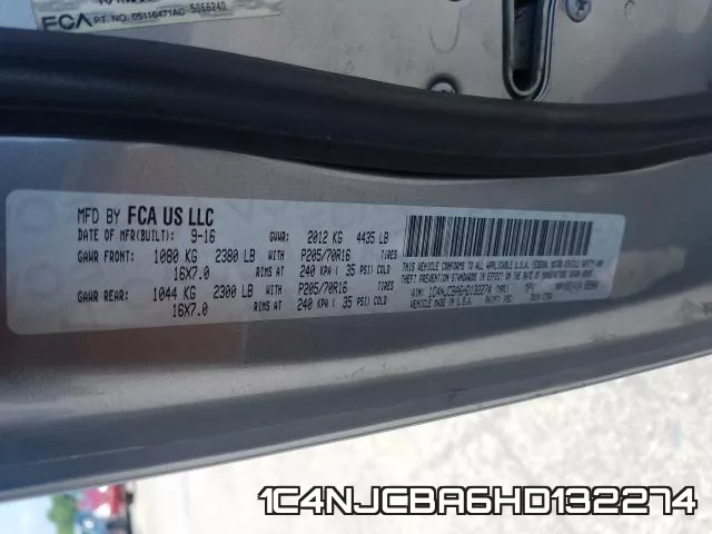 1C4NJCBA6HD132274 фото 2