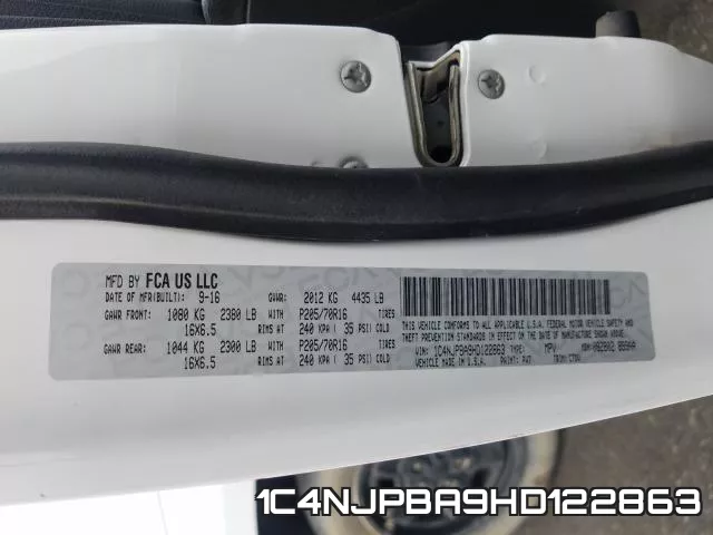 1C4NJPBA9HD122863 фото 2