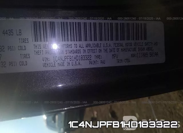 1C4NJPFB1HD183322 фото 10