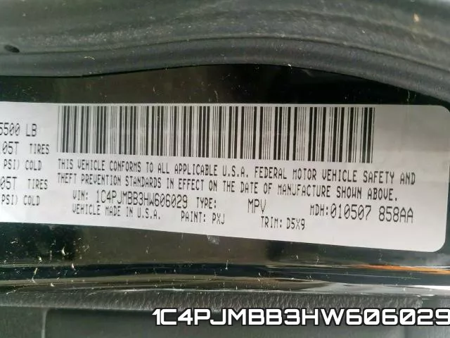 1C4PJMBB3HW606029 фото 2