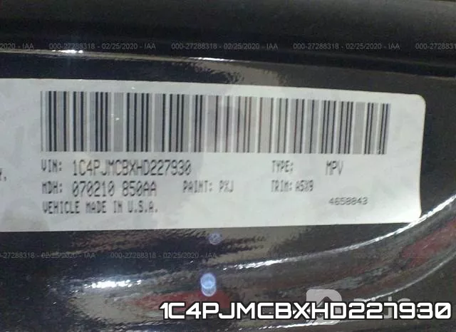 1C4PJMCBXHD227930 фото 10
