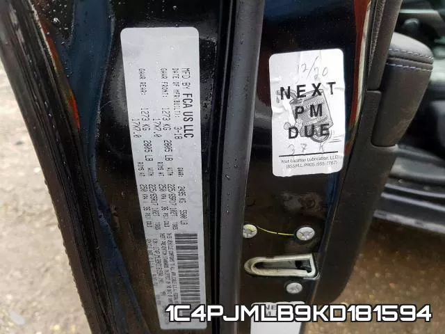 1C4PJMLB9KD181594 фото 2