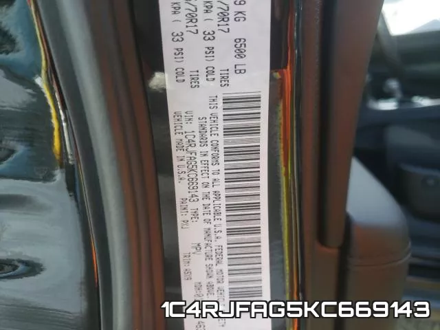 1C4RJFAG5KC669143 фото 2