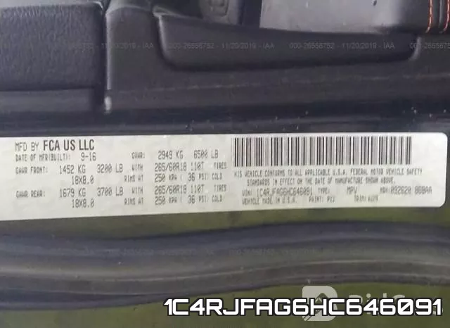 1C4RJFAG6HC646091 фото 10