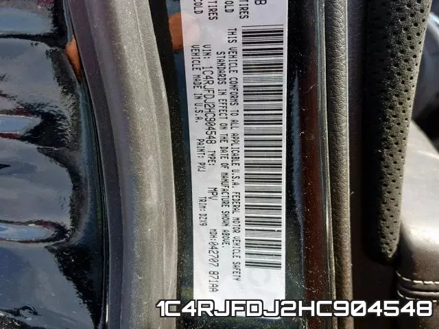1C4RJFDJ2HC904548 фото 2