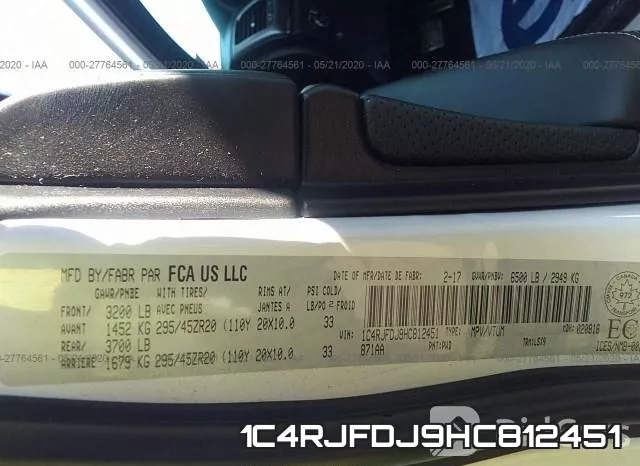 1C4RJFDJ9HC812451 фото 10