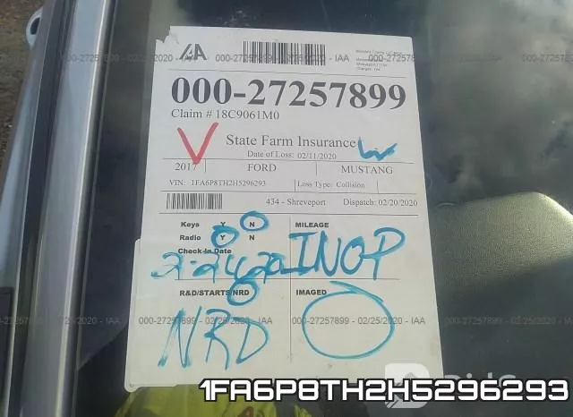 1FA6P8TH2H5296293 фото 8