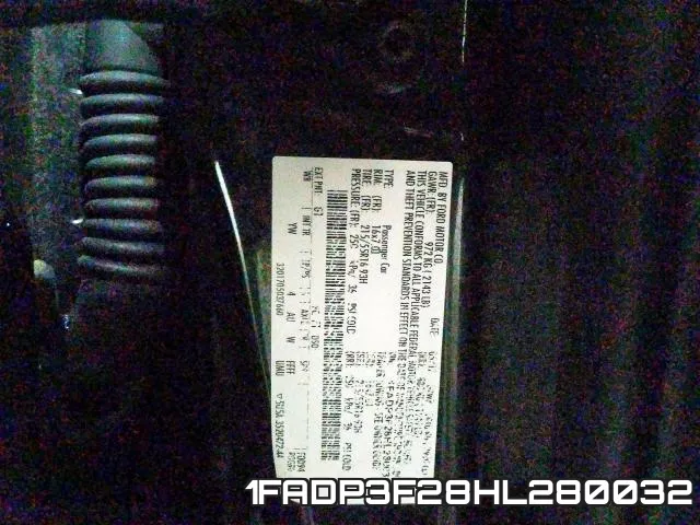 1FADP3F28HL280032 фото 2