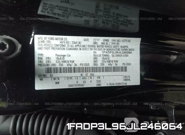 1FADP3L96JL246064 фото 10
