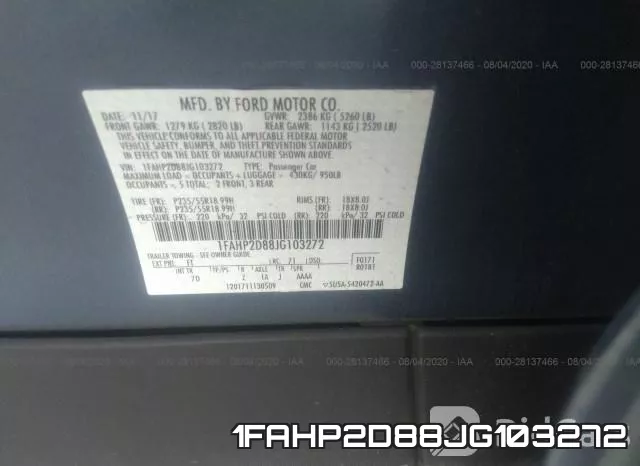 1FAHP2D88JG103272 фото 10