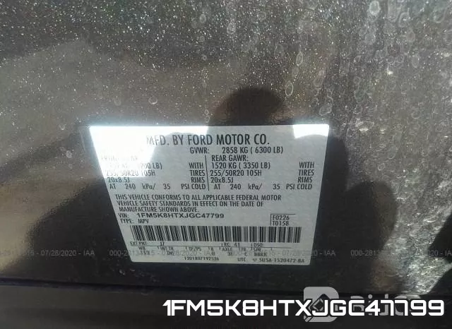 1FM5K8HTXJGC47799 фото 10