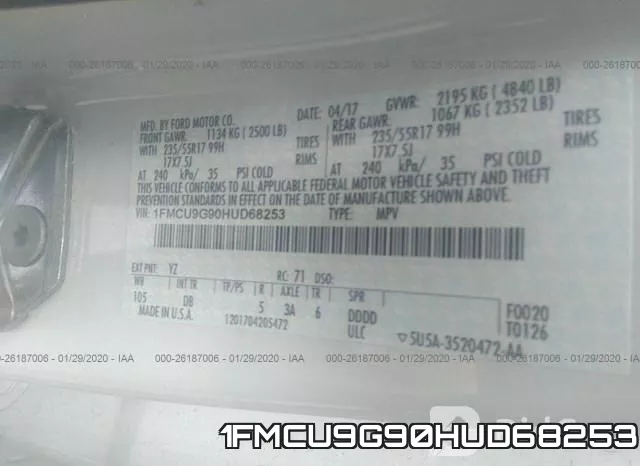 1FMCU9G90HUD68253 фото 10