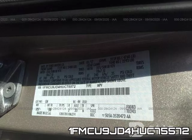1FMCU9JD4HUC75572 фото 10