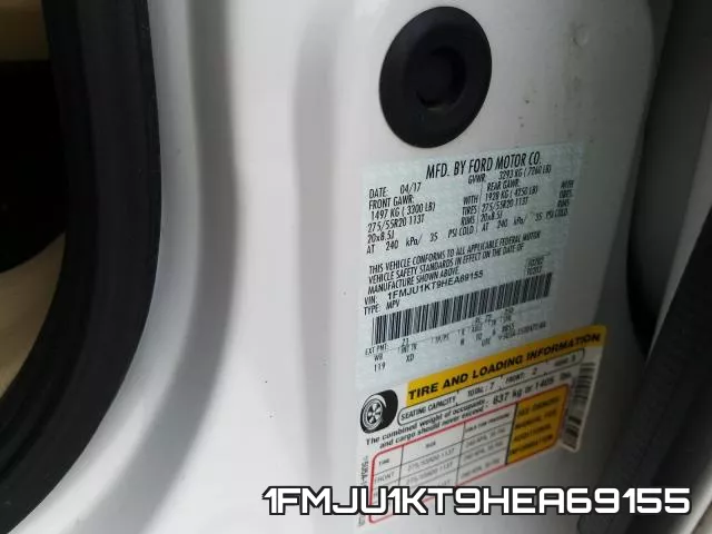 1FMJU1KT9HEA69155 фото 2