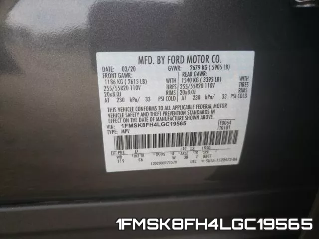 1FMSK8FH4LGC19565 фото 2