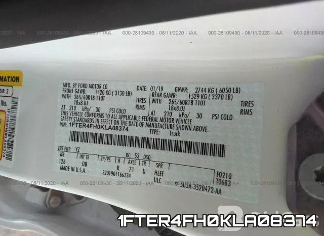 1FTER4FH0KLA08374 фото 10