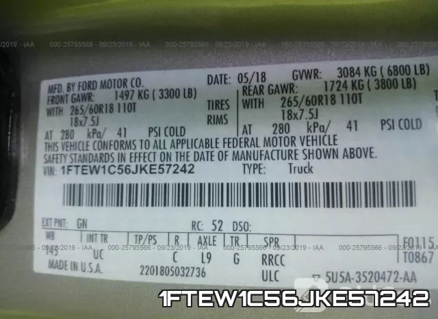 1FTEW1C56JKE57242 фото 10