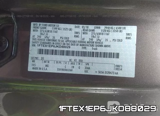 1FTEX1EP6JKD88029 фото 10