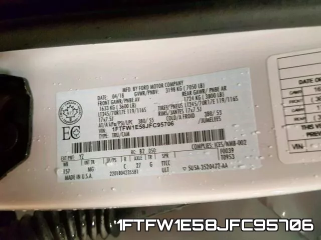 1FTFW1E58JFC95706 фото 2