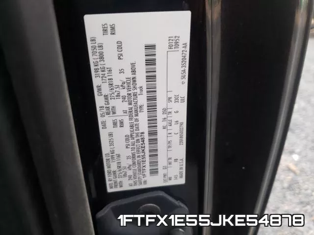 1FTFX1E55JKE54878 фото 2