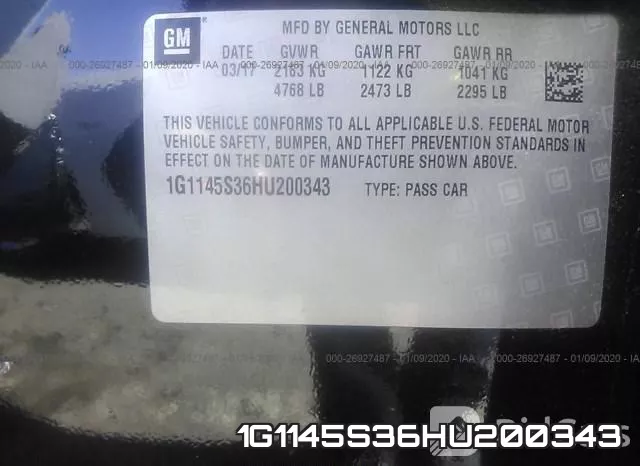 1G1145S36HU200343 фото 10