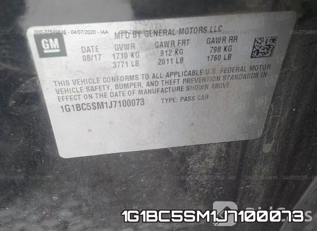 1G1BC5SM1J7100073 фото 10