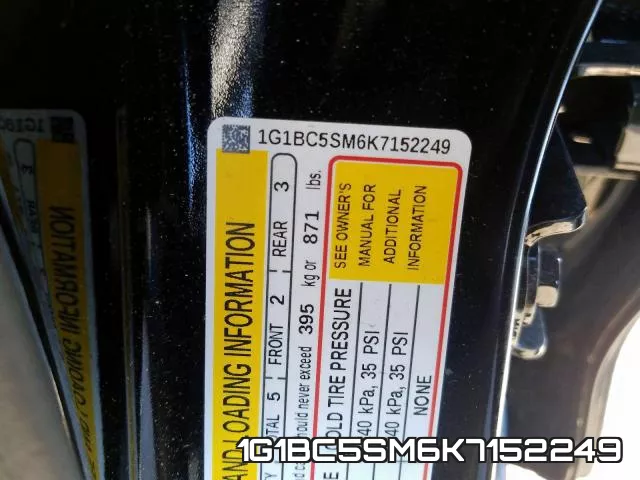 1G1BC5SM6K7152249 фото 2