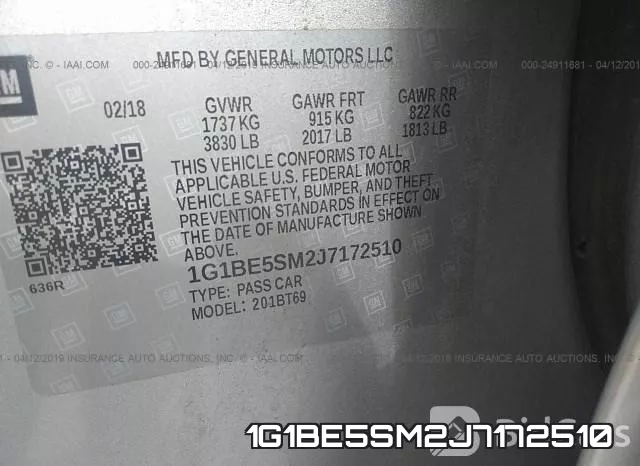 1G1BE5SM2J7172510 фото 10