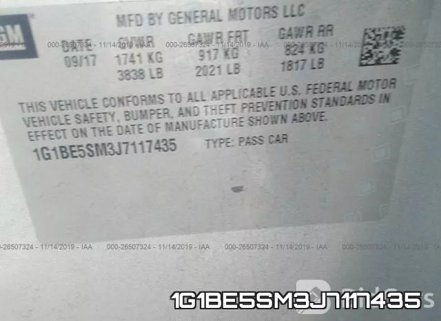1G1BE5SM3J7117435 фото 10