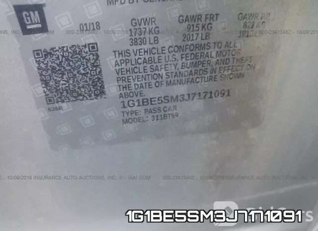 1G1BE5SM3J7171091 фото 10