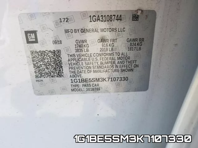 1G1BE5SM3K7107330 фото 2