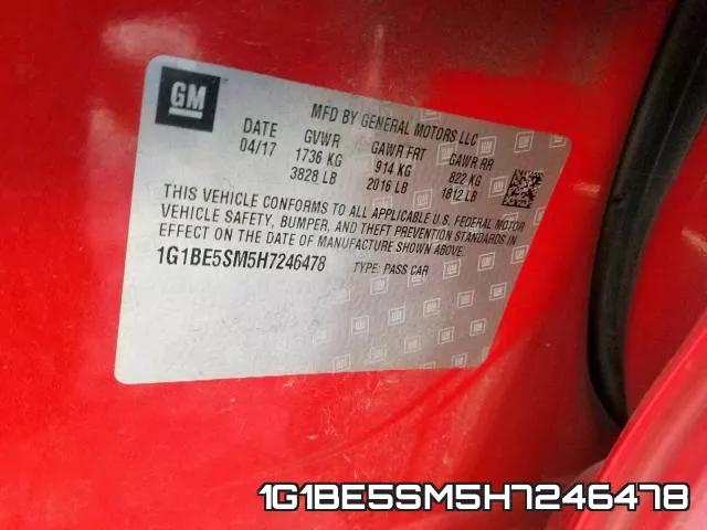 1G1BE5SM5H7246478 фото 2
