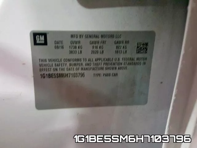1G1BE5SM6H7103796 фото 2
