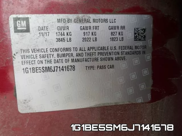 1G1BE5SM6J7141678 фото 2