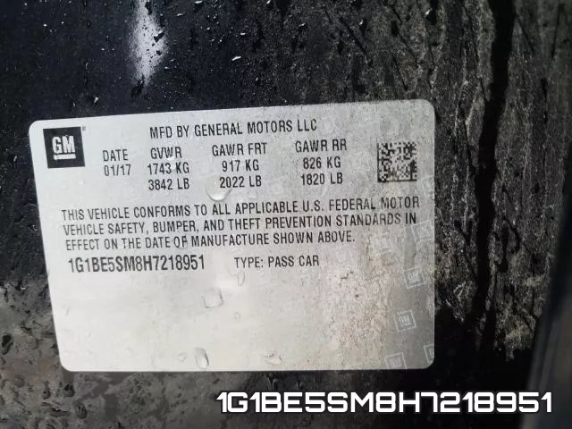 1G1BE5SM8H7218951 фото 2