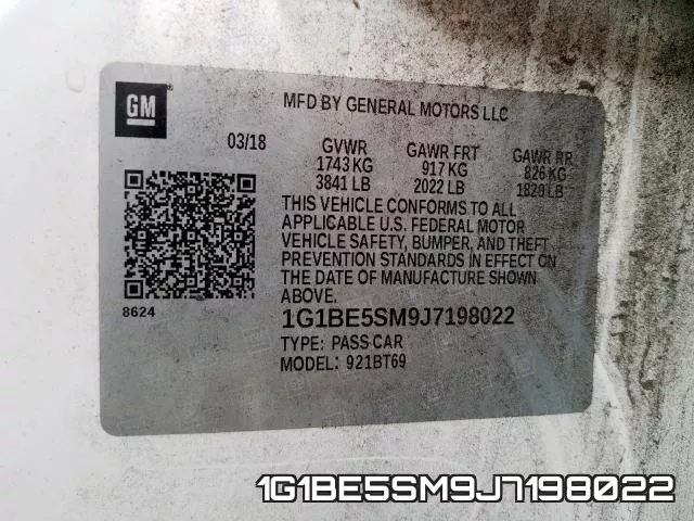 1G1BE5SM9J7198022 фото 2