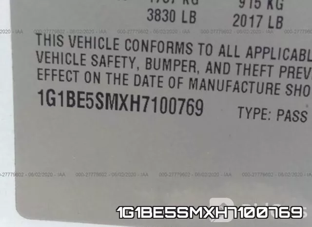 1G1BE5SMXH7100769 фото 10
