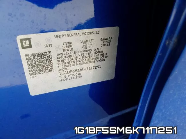 1G1BF5SM6K7117251 фото 2