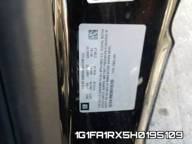 1G1FA1RX5H0195109 фото 2
