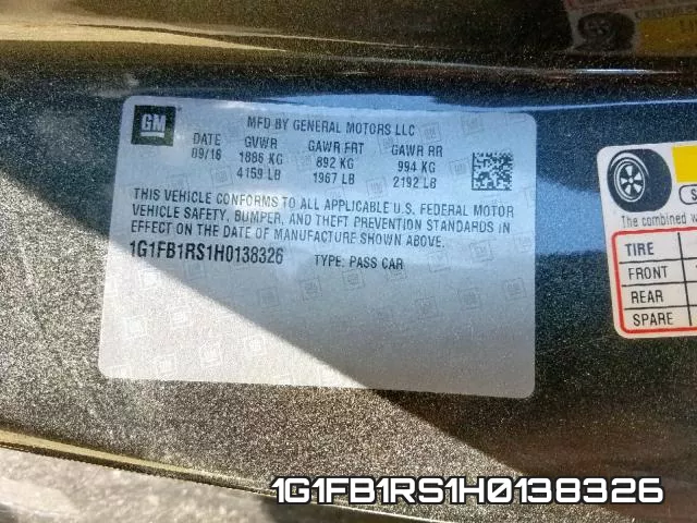 1G1FB1RS1H0138326 фото 2
