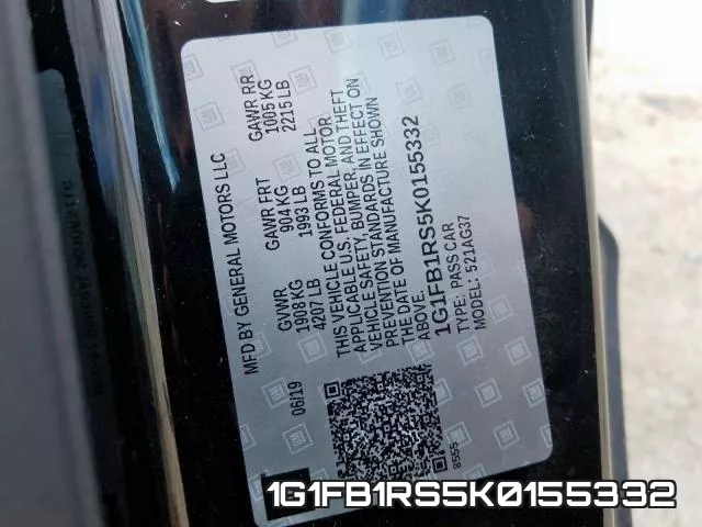 1G1FB1RS5K0155332 фото 2