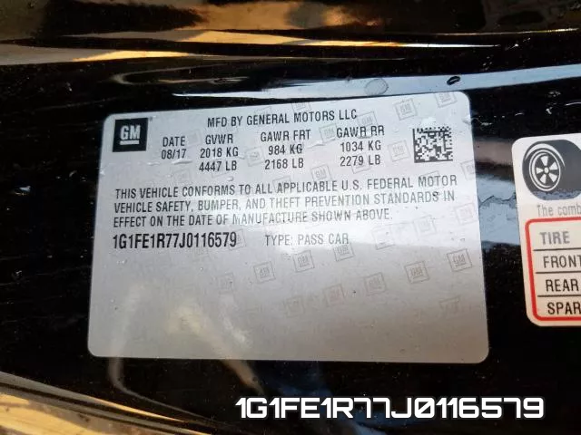 1G1FE1R77J0116579 фото 2