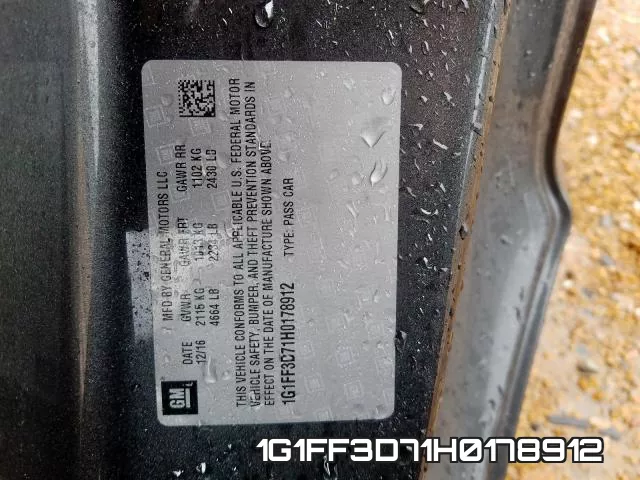 1G1FF3D71H0178912 фото 2