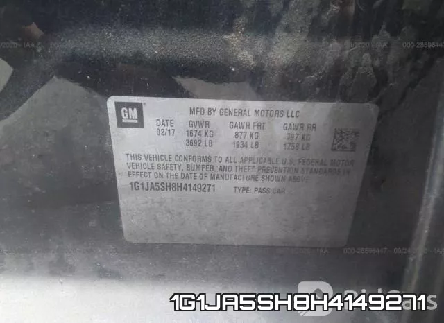 1G1JA5SH8H4149271 фото 10
