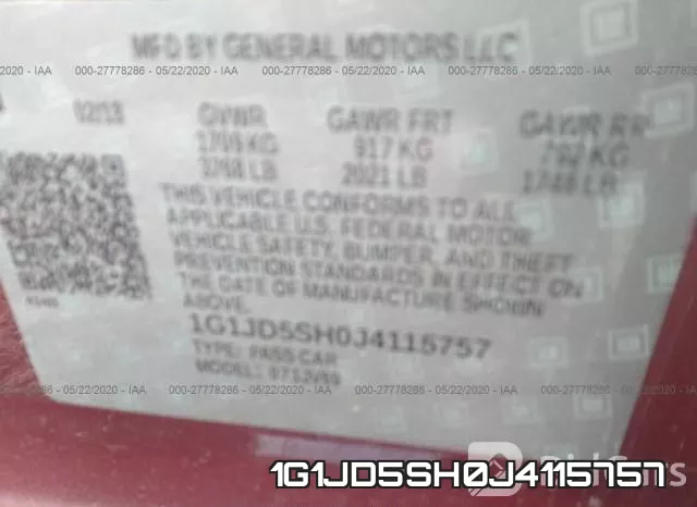 1G1JD5SH0J4115757 фото 10